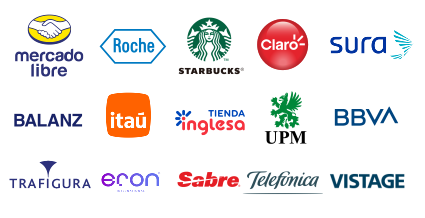 Logos de empresas que han tomado los cursos de Palabrart